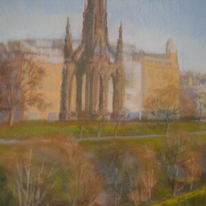 Waverley Station, Princes Street, Edinburgh. Original Painting. image 3