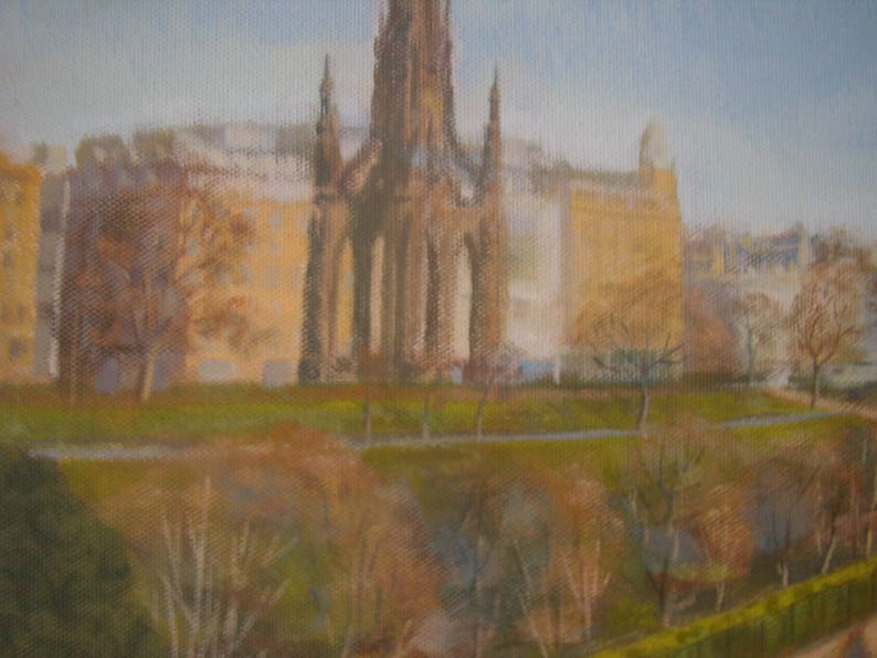 Waverley Station, Princes Street, Edinburgh. Original Painting. image 3