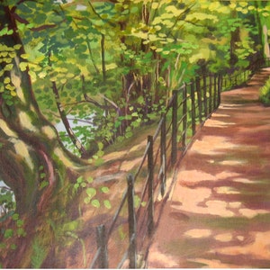 Passerelle Kelvin, Glasgow. Impression d&#39;art.