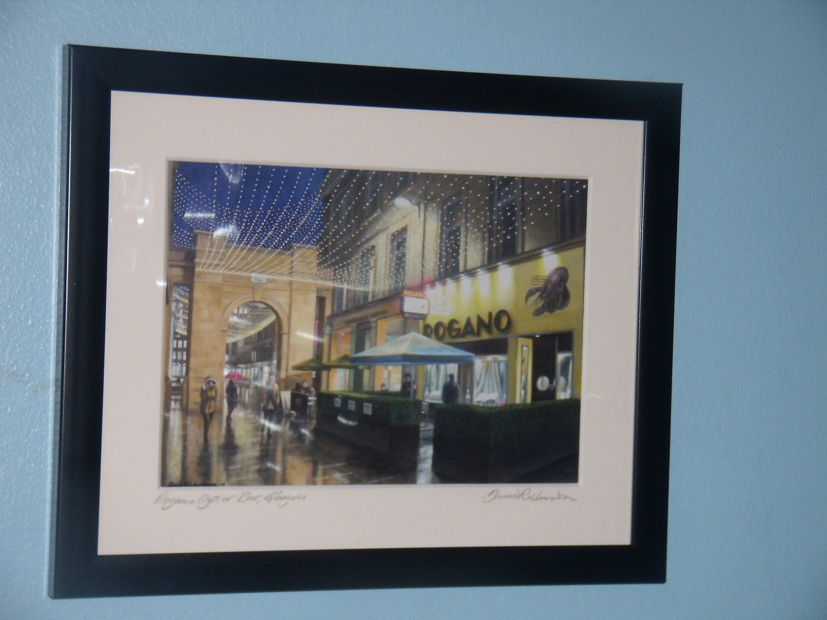 Rogano Oyster Bar Glasgow. Art Print. Etsy UK