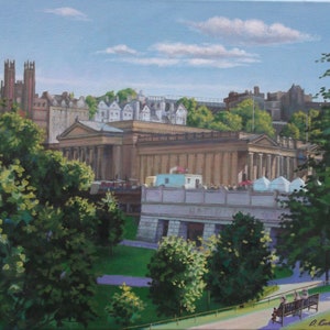 Scottish National Gallery, Edinburgh. Kunstafdruk.