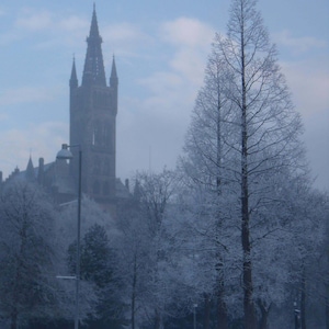 Glasgow University. Art Print.