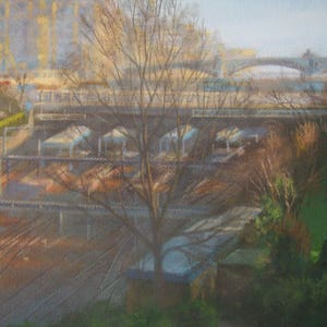 Waverley Station, Princes Street, Edinburgh. Original Painting. image 4