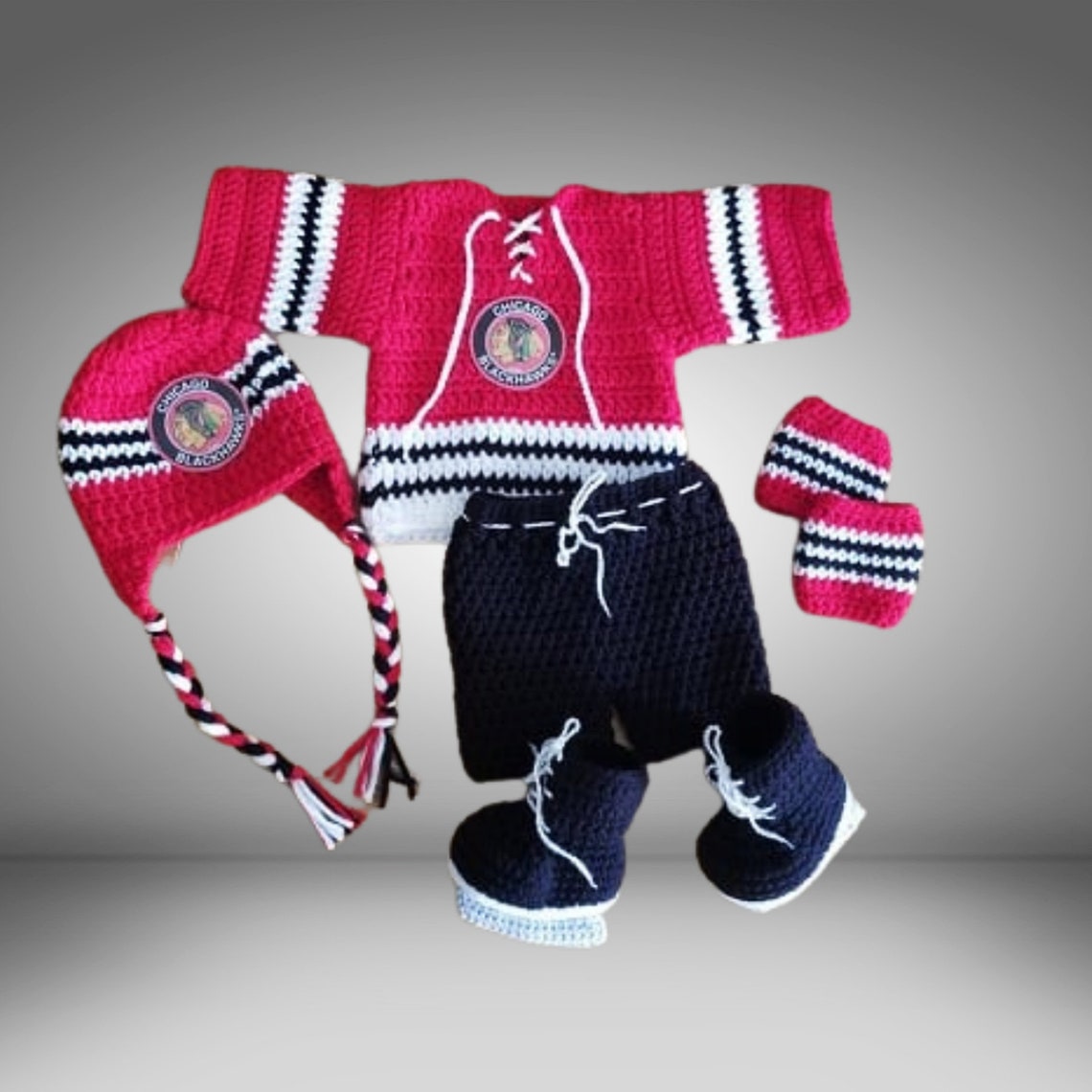 Baby Hockey Suit Baby boy costume Chicago Blackhawk Jersey Etsy