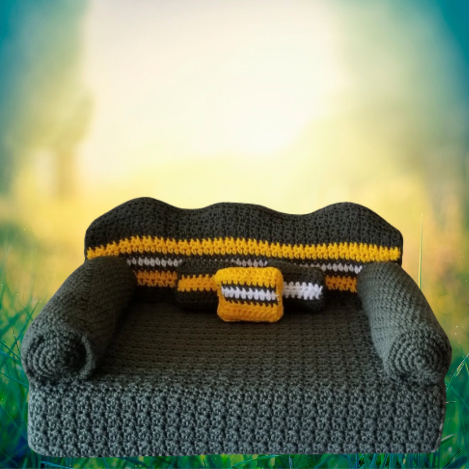 Football Cat Couch Pattern Cat Couch Crochet Pattern Couch Etsy Canada