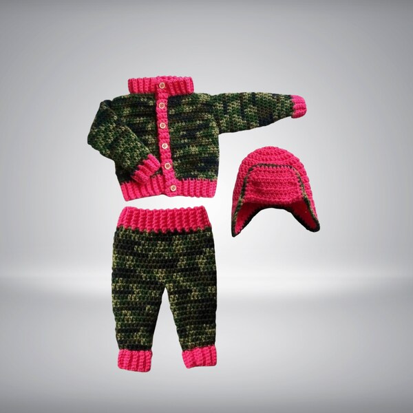 Pink Camo Baby Etsy
