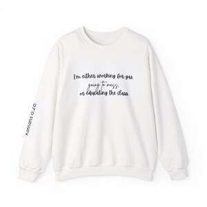 Inspirational Crewneck Sweatshirt - Faithful Quote