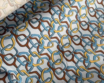 Bright colorful pure cotton fabric, fashion print cotton with elastane, Italy fabric fashion print by yard, summer fabric famous brand