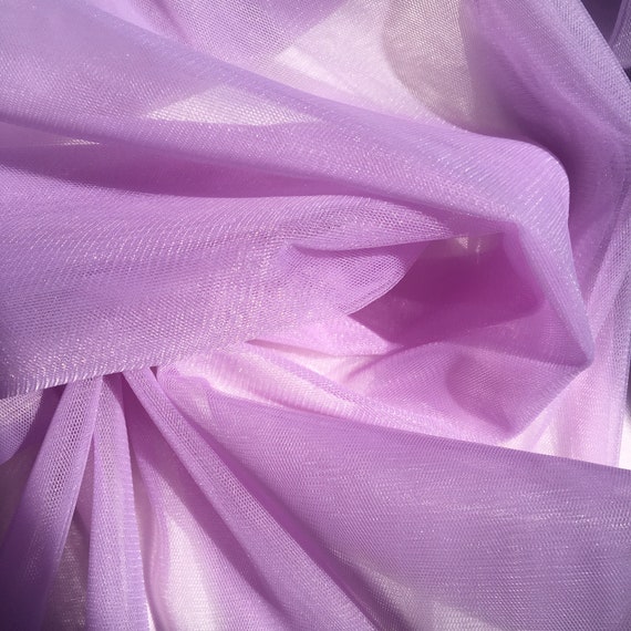 Suave 40 color lila claro Tul de alto qualit, tul Lila celpara para velo,  falda, vestido, ancho 3m, vendido por metro