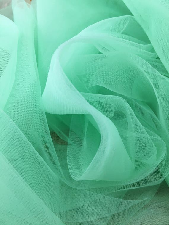 Soft Cyan Luxury 87 Tulle Fabric, Tulle Material, Wholesale Tutu Fabric,  Tulle Fabric for Dresses 3m Width 