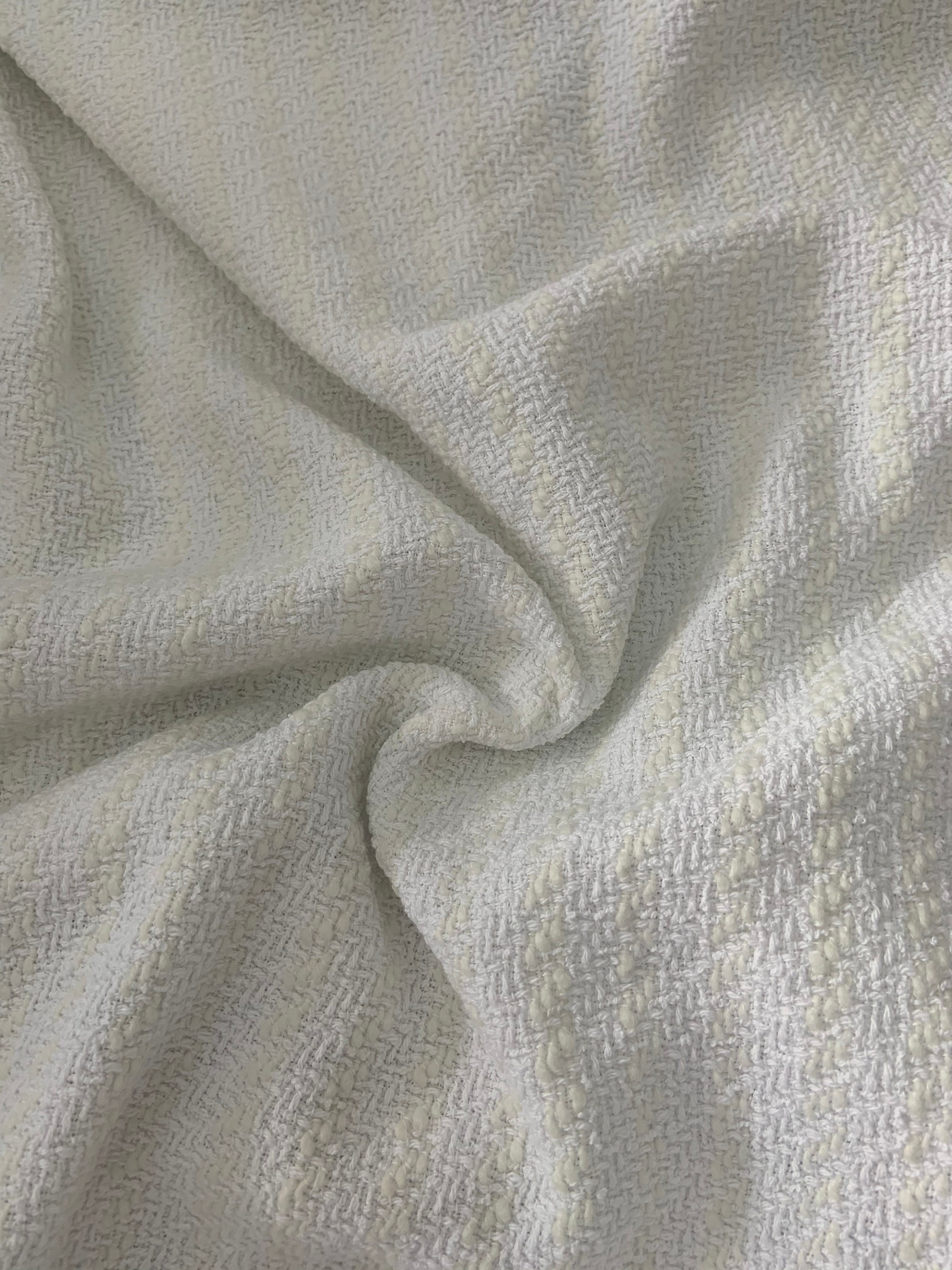  Weaving Chanel Style Linen Blends Cotton Fabric, Light Khaki  and Silver Color, 61 Width, Sewing for Coat, Jacket, Suits, Craft by The  Yard : Arts, Crafts & Sewing