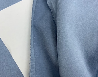 Sky blue Mulberry Silk Fabric with elastane sleep masks, hair scrunchy 55 inch wide by the half a yard
