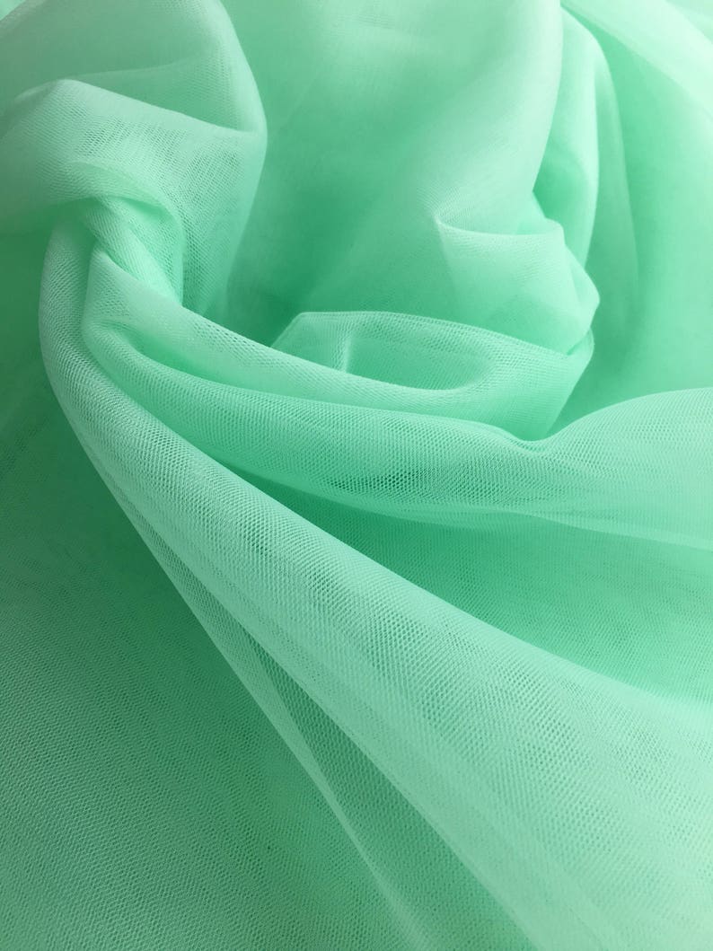 Soft Cyan Luxury 87 Tulle Fabric Tulle Material Wholesale - Etsy