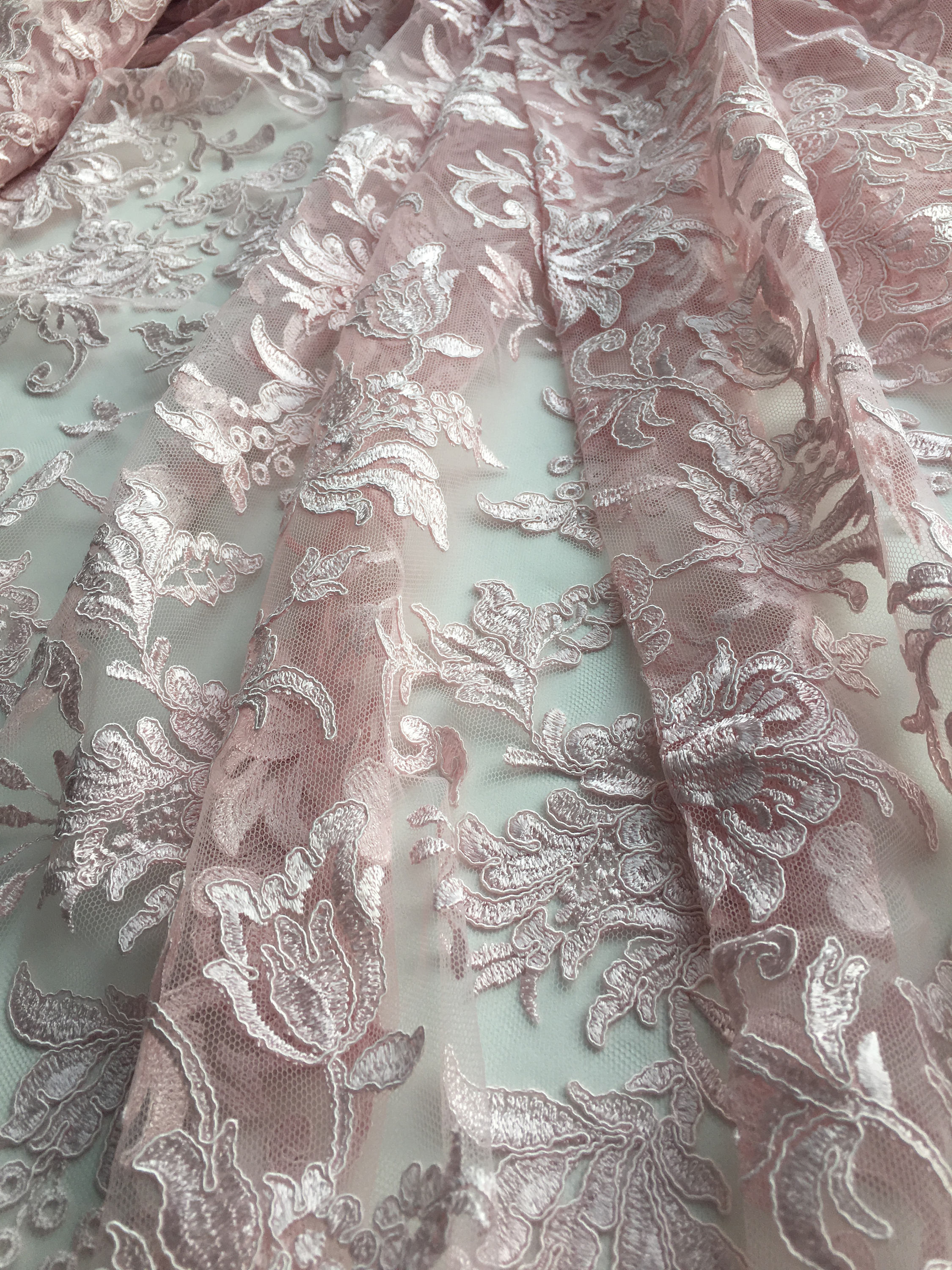 PalePink dentelle, brodé dentelle 2894 couleur, Français dentelle, dentelle de Chantilly pour mariage, danse, fait à la main haute mode PalePink dentelle, brodé dentelle 2894 couleur, Chantilly Français dentelle, dentelle de Chantilly couleur, pour mariage, danse, fait à la main haute mode 0aed65