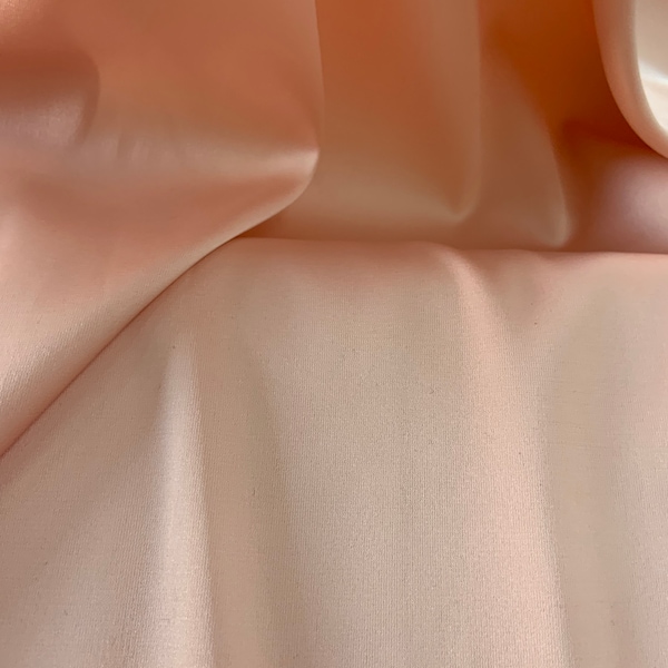 Peach colour Matte very fine, supple, flowing silk on blouses, tops, pyjamas half a yard