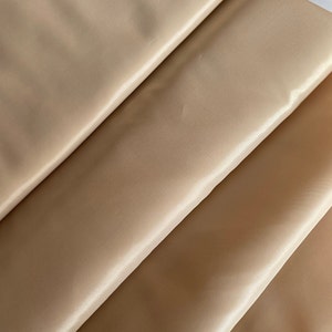 Beige chiaro Fodera tessuto Pure viscosa con elastan 100 cm x 120 cm