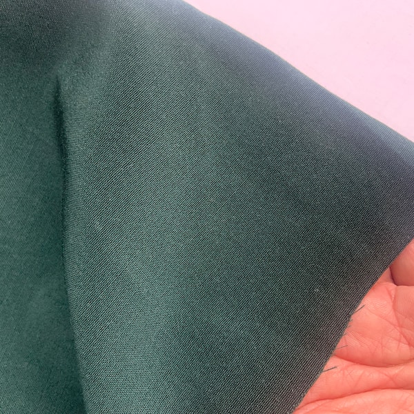 Dark green colour Pure WOOL  fabric 50x150 сm, gabardine wool ,Italy wool