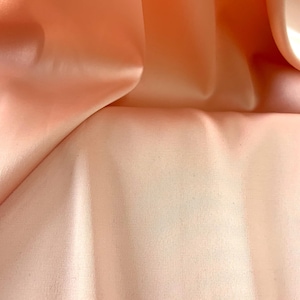 Peach color Matte very fine, supple, flowing silk for blouses, tops, pajamas by half a yard