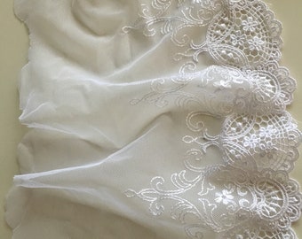 White lingerie lace trim, Chantilly Lace Trim