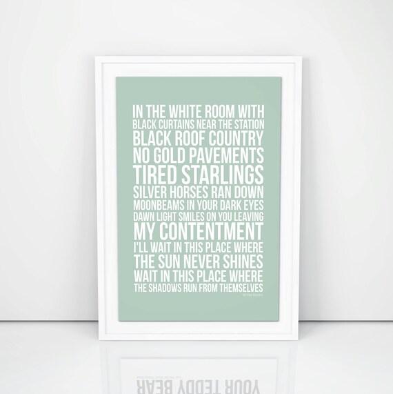 In A White Room With Black Curtains Lyrics Kitchen Design
