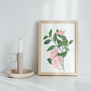 Wild Rose Watercolor painting digital print