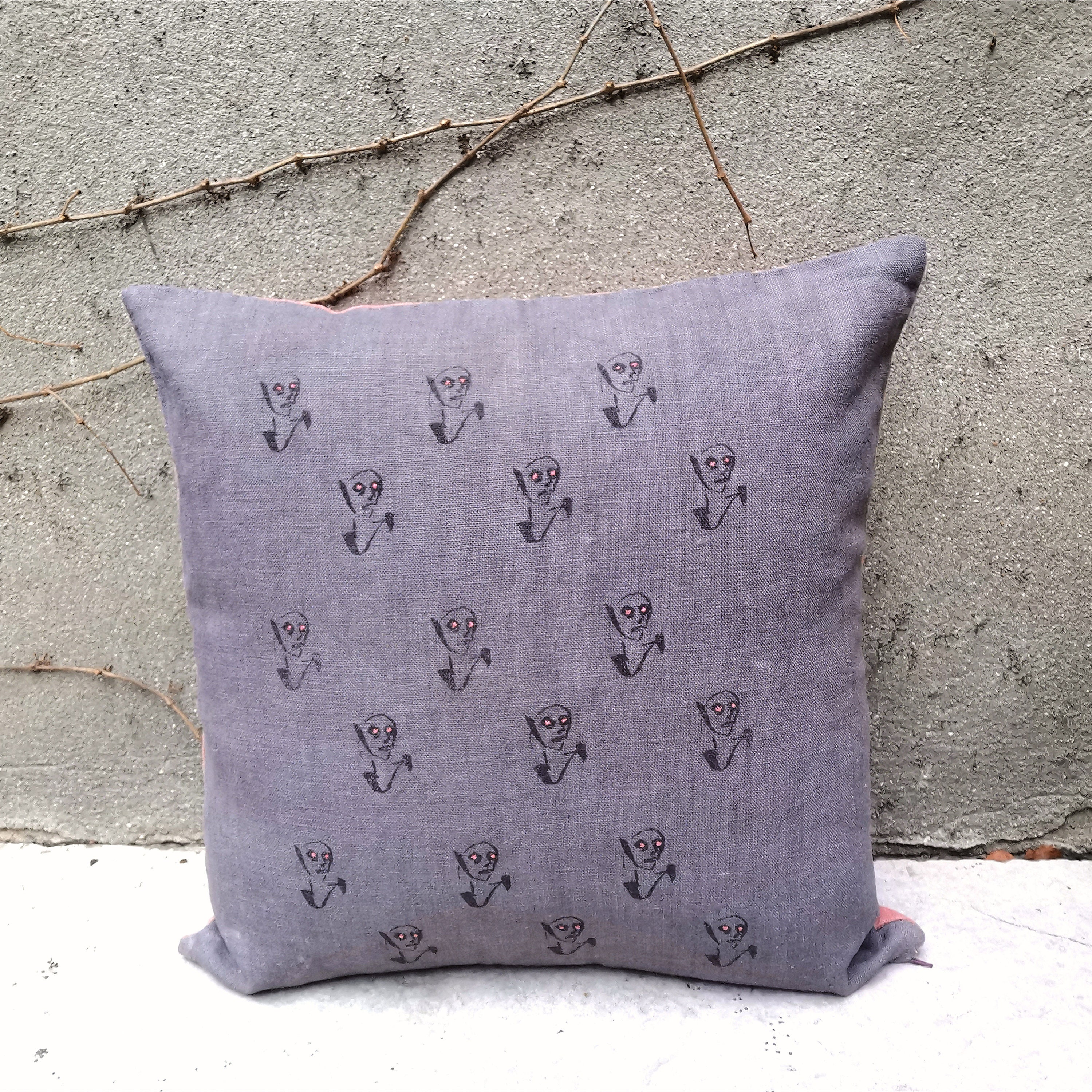 Housse de Coussin // Lin et Teintures Végétales