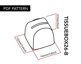 Leather Tissue holder Pattern with video tutorial/Tissue box pdf/Tissue case Leather pattern/leathercraft PDF pattern/minimalist design