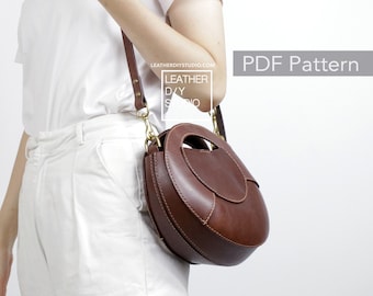Leather Saddle bag pattern/diy leather bag pattern/leather purse template/Leathercraft Pattern/PDF Pattern/women crossbody bag pattern