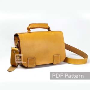 Tutoriel vidéo sur le sac Messenger en cuir construit selon le modèle PDF/comment mettre en sac le modèle/modèle en cuir/modèle d'instruction/modèle de sac/modèle de bricolage