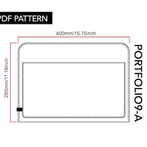 Patrón de cartera de cuero A con instrucciones en video/construcción a lo largo de patrones de bolso portátil/Patrones de embrague de cuero/patrón de plantilla PDF del organizador