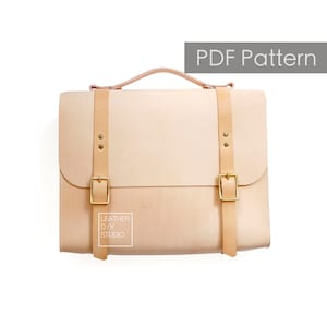 13inch Leather bag pattern with instruction/Build along pattern/How to pattern/leather bag pattern/leather Pattern/PDF Pattern