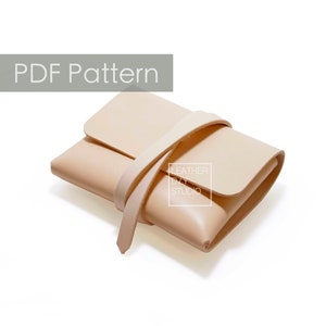 Leder Kartenetui Muster/Leder Muster/Einteiliges/Leder Brieftasche Muster/einfaches diy Geschenk/Leder Kartenetui/Minimalismus/Anfänger Muster