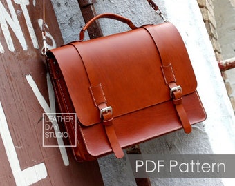 Messenger bag pattern instruction included/build along pattern/how to pattern/leather pattern/PDF pattern/messenger bag patterns/bag pattern