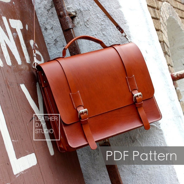 Messenger bag pattern instruction included/build along pattern/how to pattern/leather pattern/PDF pattern/messenger bag patterns/bag pattern