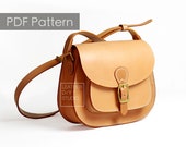 Leather Saddle bag pattern leather bag pattern Saddle bag template Leather Pattern PDF Pattern womens bag pattern DIY pattern purse pattern