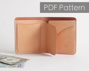 Mens Wallet Pattern Etsy - leather wallet pattern with instruction minimal wallet slim wallet pattern leathercarft pattern !   pdf pattern wallet template diy pattern