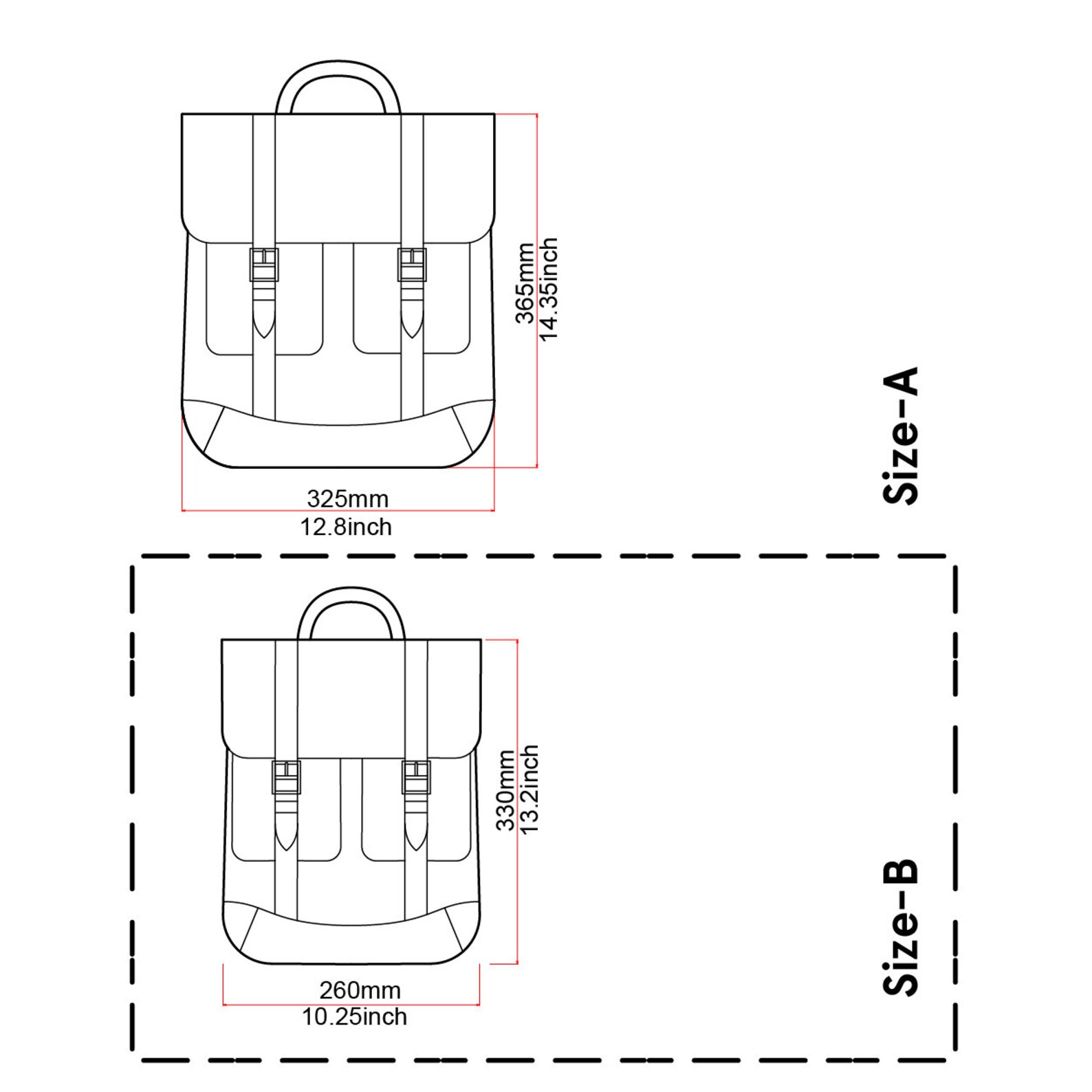 Leather Backpack Pattern With Video Tutorial Size Small/laptop Etsy