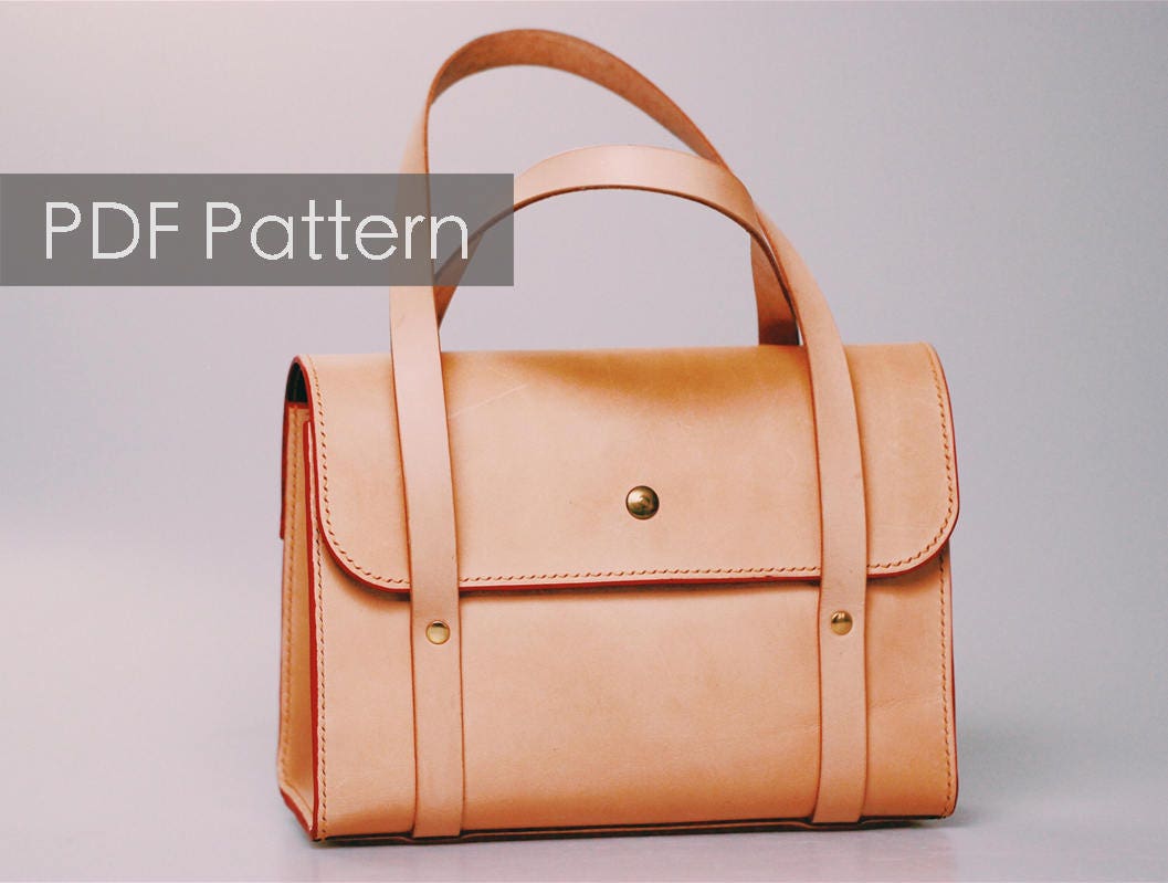 Minimalist handbag pattern/simple handbag/leather handbag Etsy