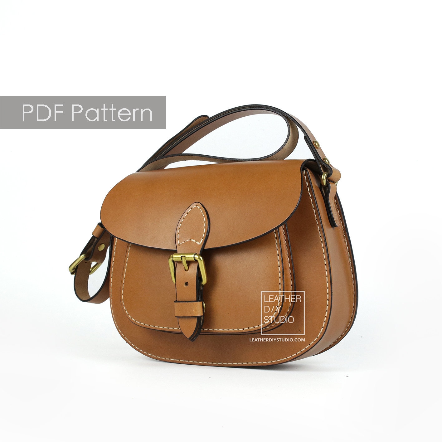 Build Along Leather Saddle Bag Pattern With Instruction/how to Etsy