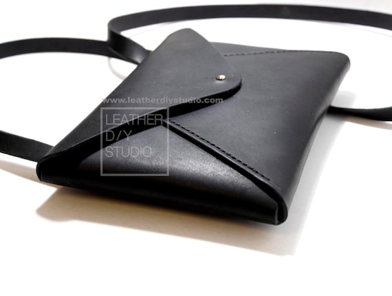 Leather Envelope Crossbody Bag PDF Pattern/leather Purse 