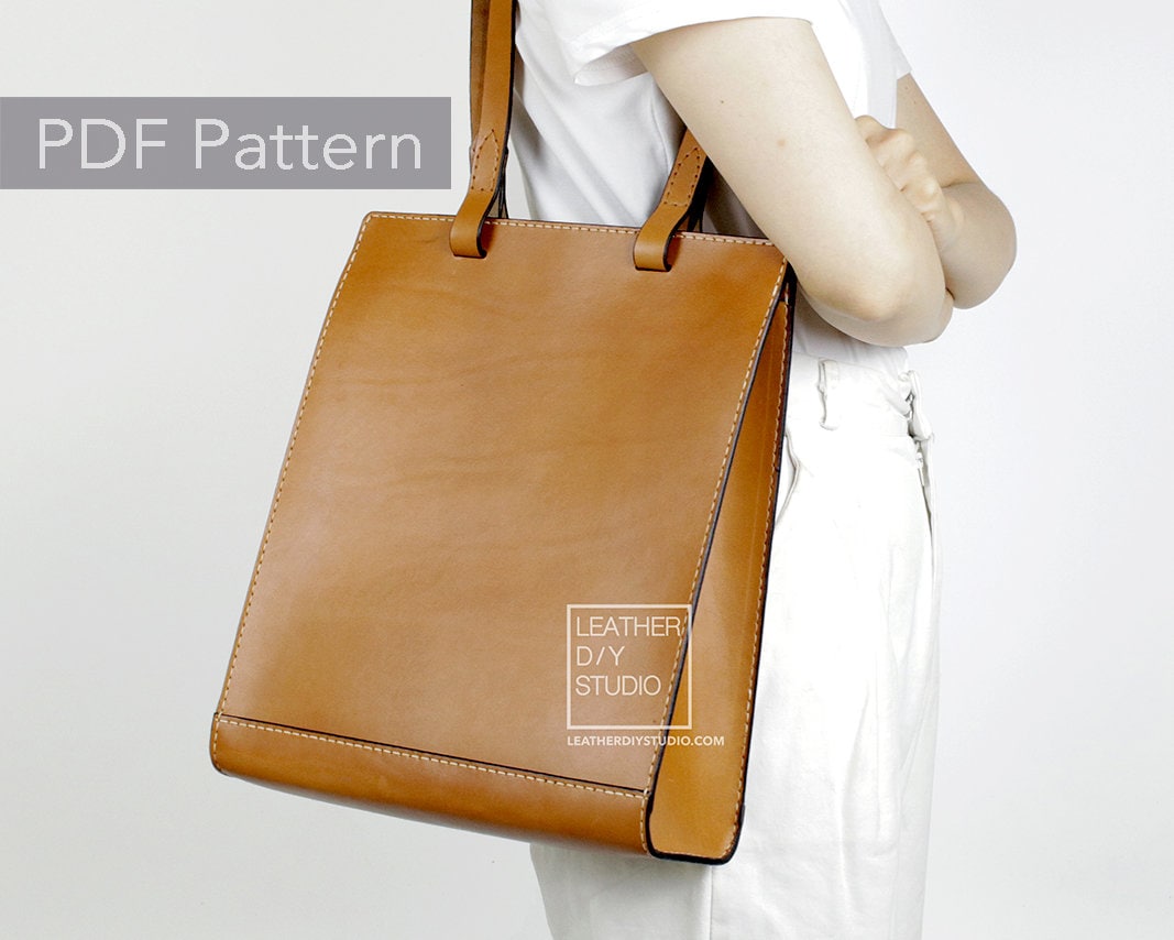 【JILLSTUART】送料・関税込★Pattern Leather Tote Bag Tote Bag Leather Pattern PDF - Julie - by Leatherhubpatterns