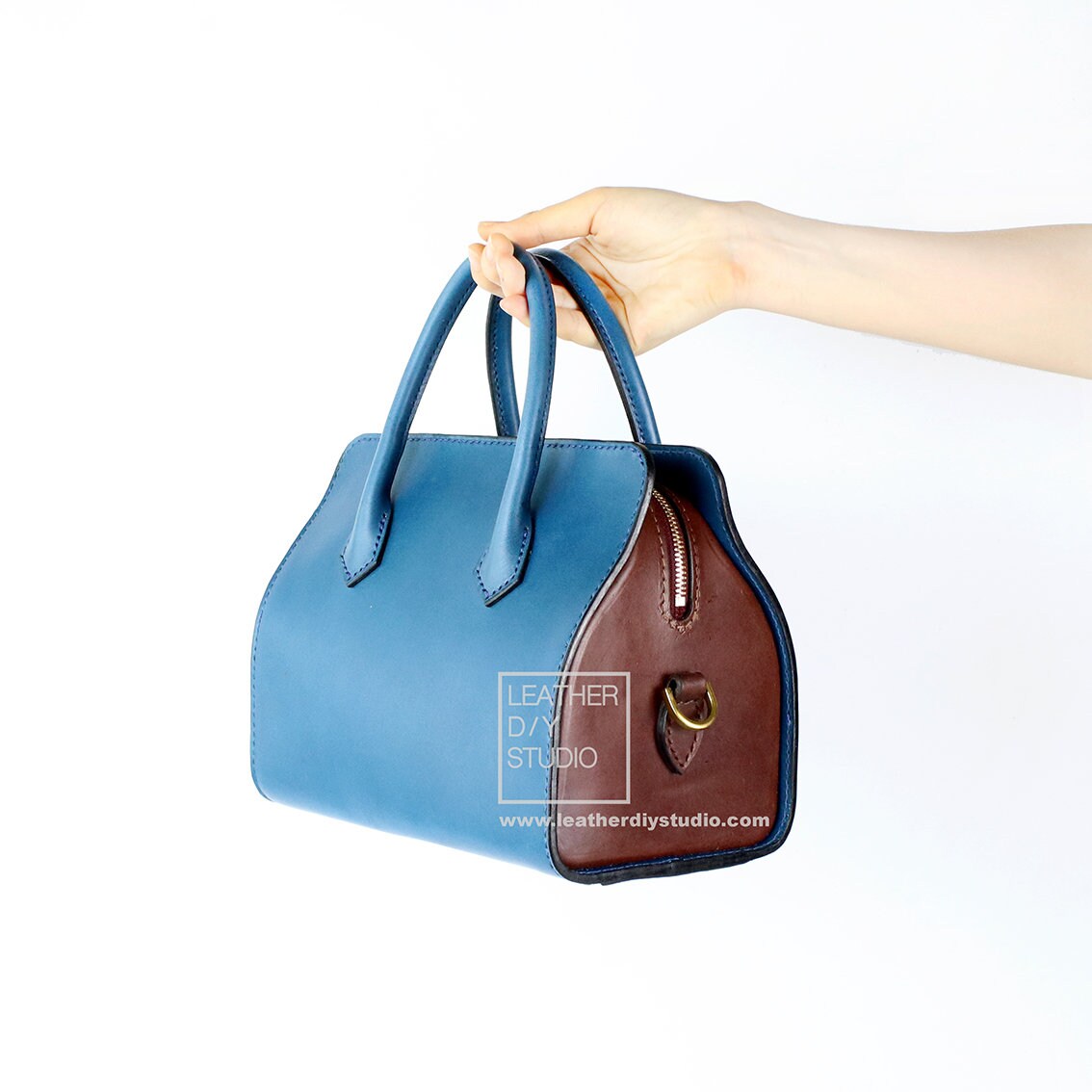 Leather Boston Bag Pattern SMALL With Video Instruction Etsy