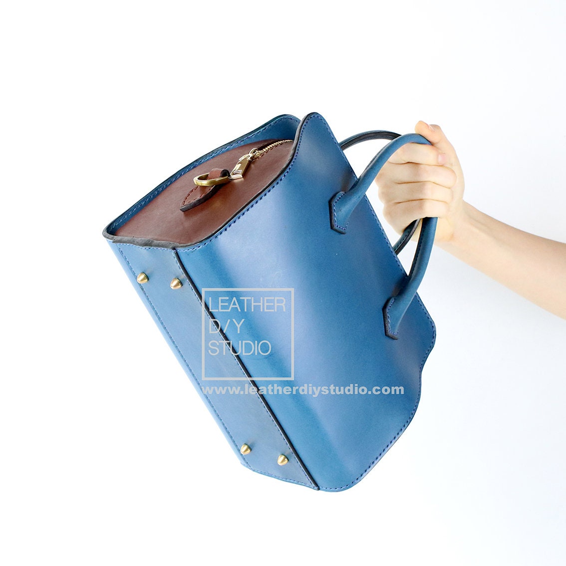 Leather Boston Bag Pattern SMALL With Video Instruction Etsy