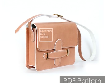 leather bag pattern with instructions/Build along pattern/how to pattern/lady purse PDF pattern/leather pattern/pdf leathercraft pattern/