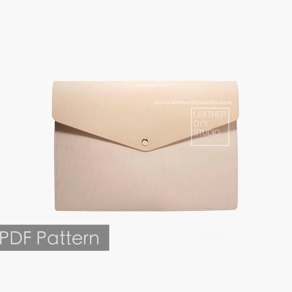 iPad 9.7 mini4 case build along pattern instruction included/leather ipad case iPad holder how to diy pattern PDF/stitching holes include