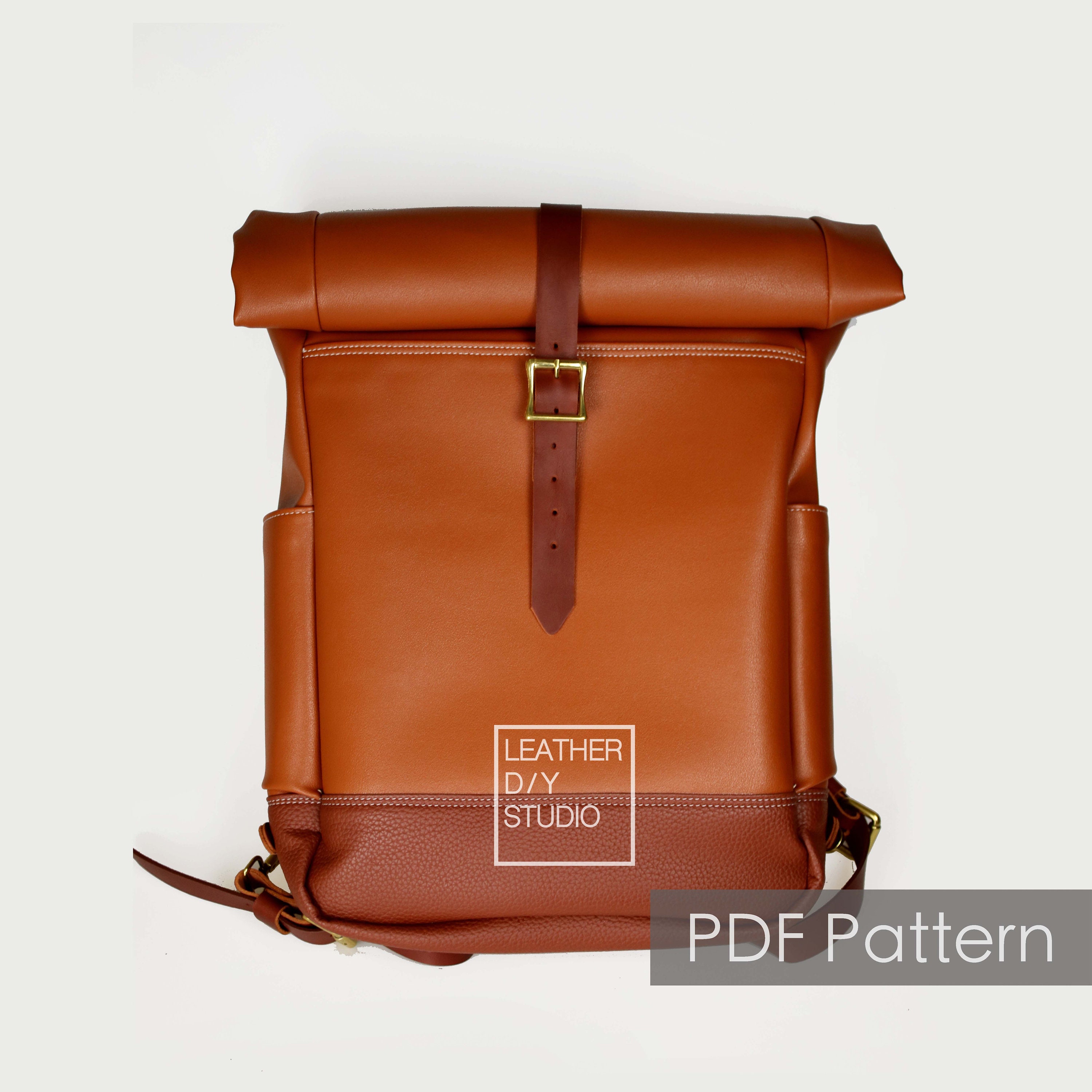 Leather Backpack Pattern With Instruction build Along Pattern