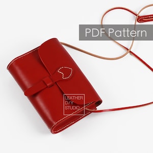 Muster für Umhängetaschen aus Leder für Damen/Muster für Lederhandtaschen/Taschenvorlage/Muster für Lederarbeiten/PDF-Muster/Muster für Damentaschen/DIY-Muster