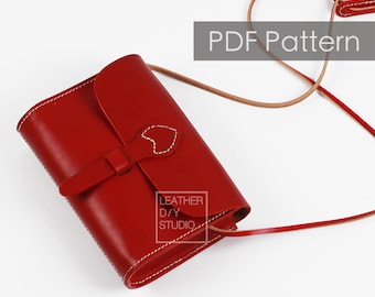 Womens Crossbody Leather bag pattern/leather purse pattern/bag template/Leathercraft Pattern/PDF Pattern/womens bag pattern/DIY pattern