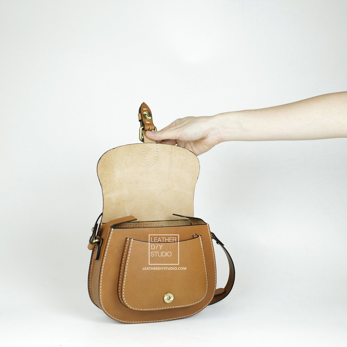 Build Along Leather Saddle Bag Pattern With Instruction/how to Etsy