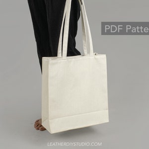 Canvas Tote bag PDF Schnittmuster/Anleitung/Canvas bag Instant Digital Download/shopper Tasche pdf/Muster Einkaufstasche/Einkaufstasche Vorlage/DIY Geschenk
